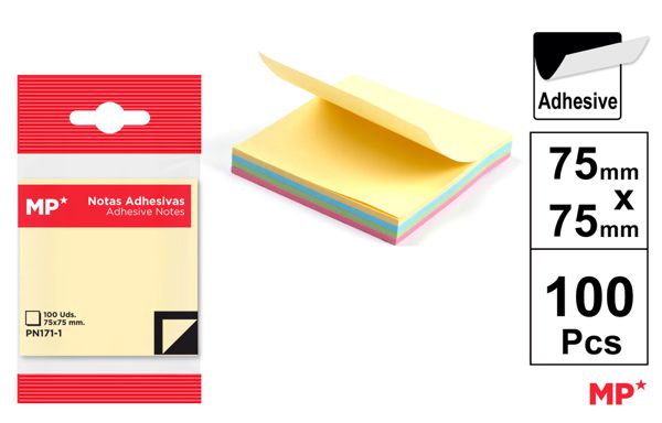 NOTAS ADESIVAS 75X75MM 100 PAGINAS