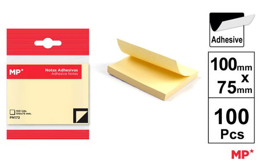 NOTAS ADESIVAS 100X75MM 100 PAGINAS