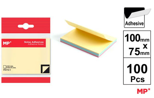 NOTAS ADESIVAS 100X75MM 100 PAGINAS