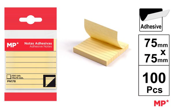 NOTAS ADESIVAS 75X75MM 100 PAGINAS