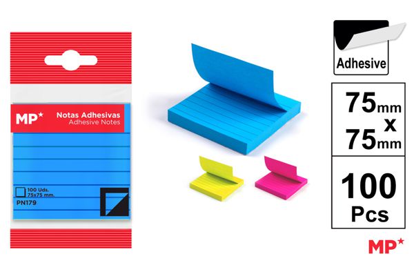 NOTAS ADESIVAS 75X75MM 100 PAGINAS