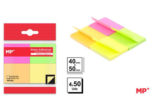 NOTAS ADESIVAS 40X50MM 4X50 PAGINAS
