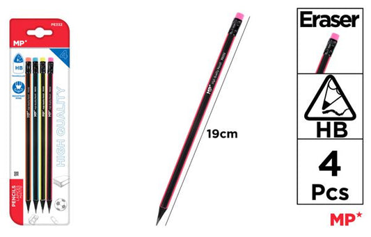 LAPIS ALTA QUALIDADE COM BORRACHA HB