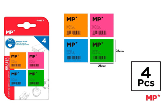 BORRACHA DE BORRAR ESPECIAL 4UDS