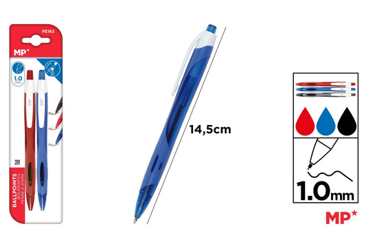 CANETA PONTA 1.0MM 2UDS
