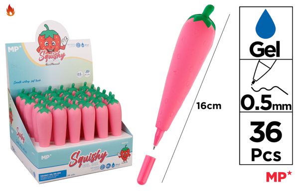 CANETA SQUISHE MORANGO 0.5MM