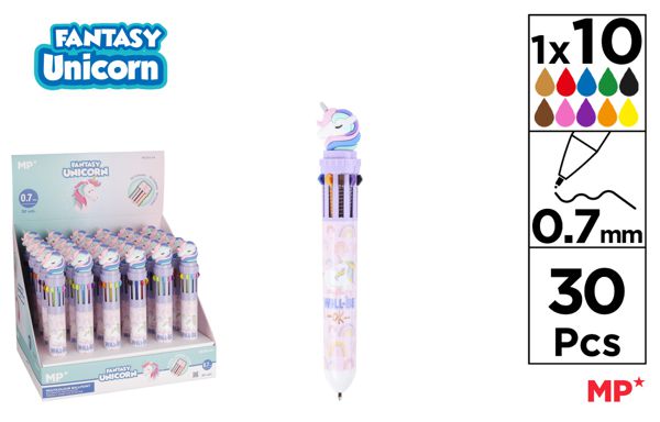 CANETA MULTICOLOR FANTASíA UNICORNIO