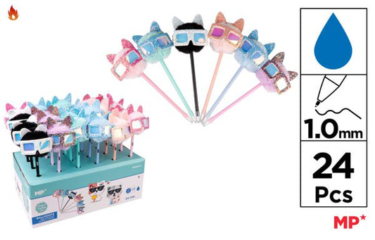 CANETA POMPOM FANTASíA GATO