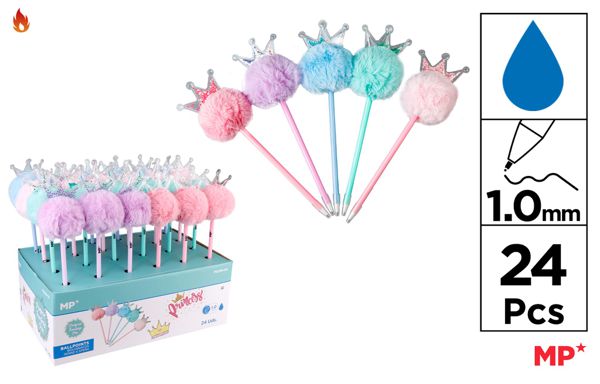 CANETA POMPOM FANTASíA COROA