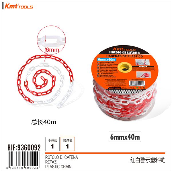 Corrente de plastico 6mm/40m