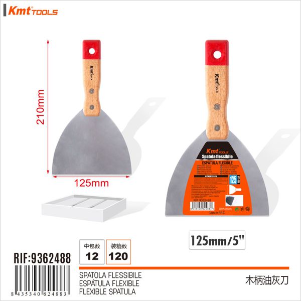 Espatula C/Cabo De Madeira 5* 125mm