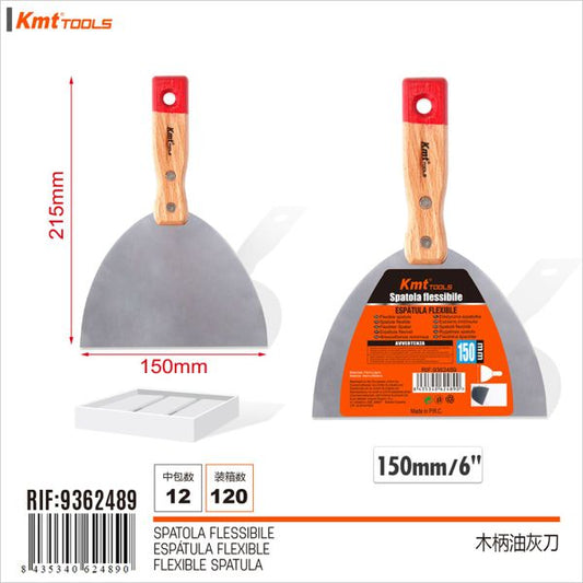 Espatula C/Cabo De Madeira 6* 150mm