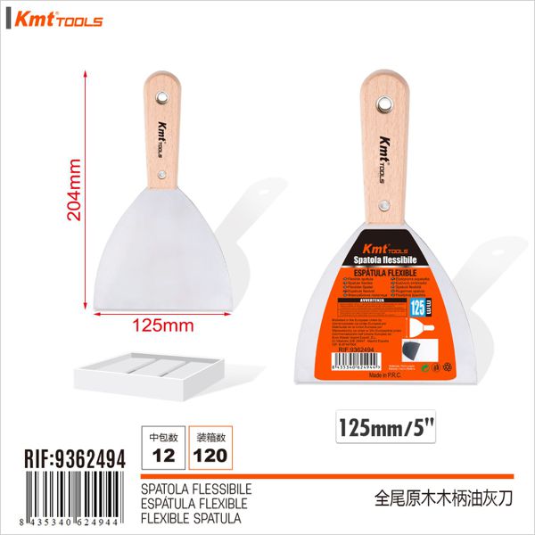 Espatula C/Cabo De Madeira 125mm