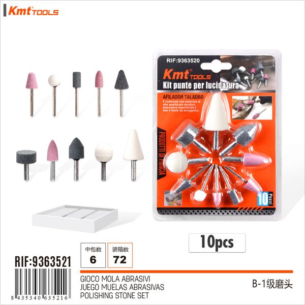 Conjunto Pedra de polimento 10PCS