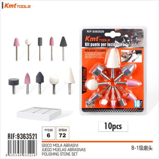 Conjunto Pedra de polimento 10PCS