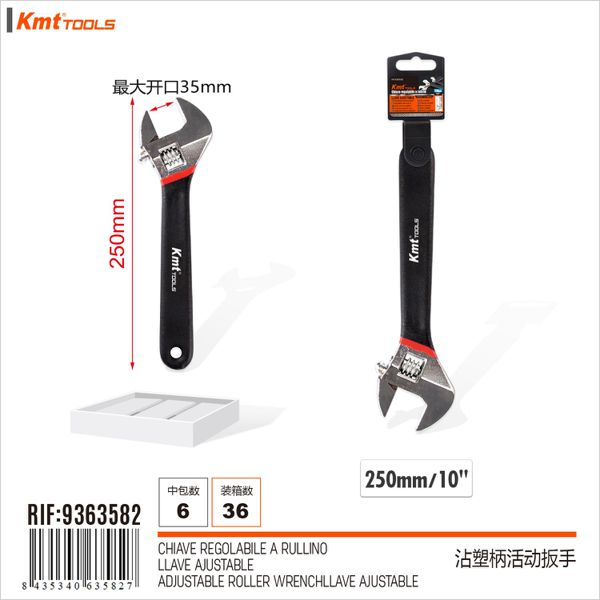 Chave ajustável com cabo de plástico 250mm