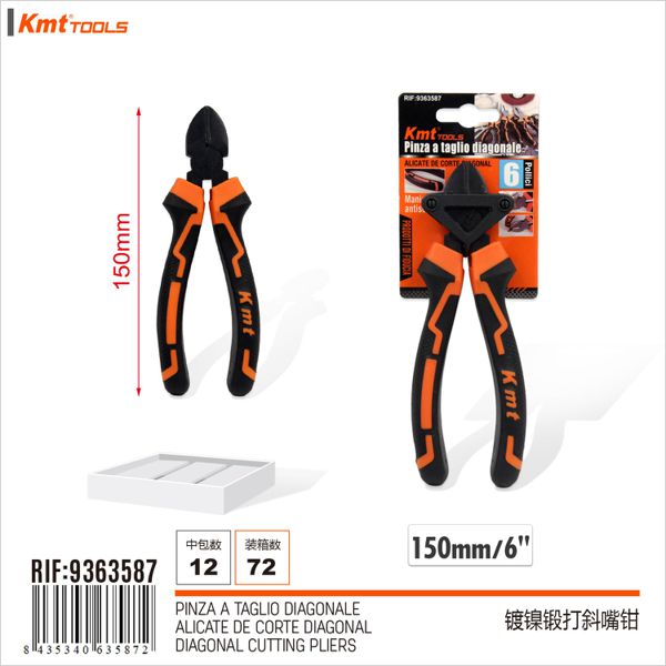 Alicate de pontas diagonais forjadas niqueladas 150mm 6320581