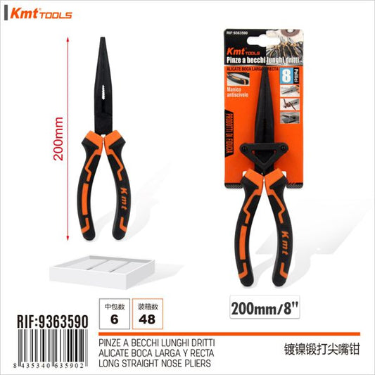 Alicate de bico de agulha forjado niquelado 200mm 6320577