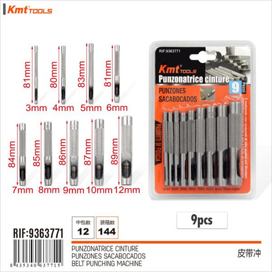 Furador Para Cintos 9pcs