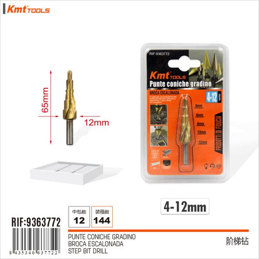 Broca Escalonada 4-12mm
