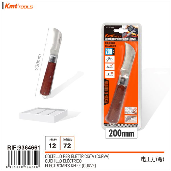 Faca de Eletricista Curvo  200mm