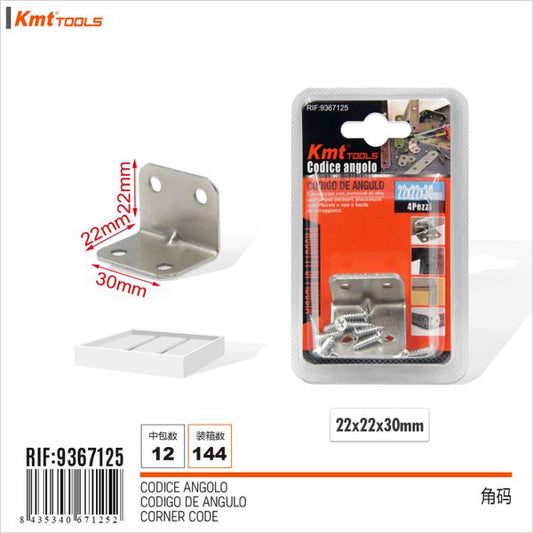 Cantos Em Metal 4pcs 22*30mm