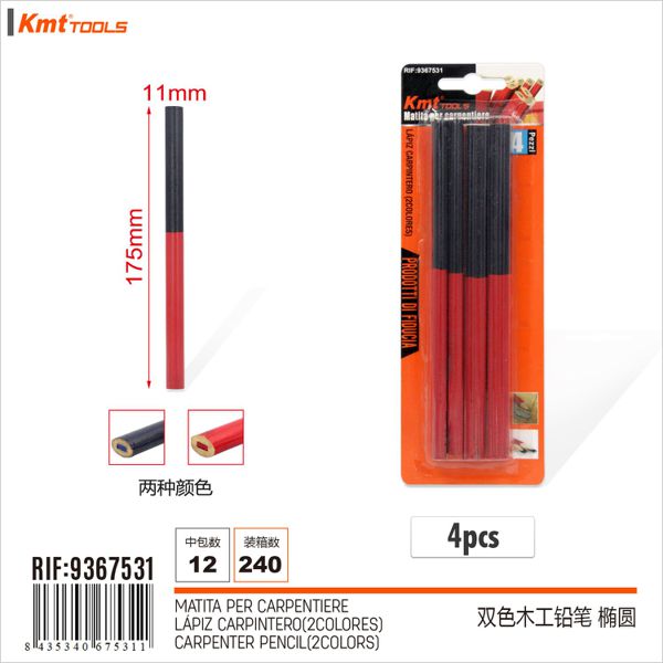Lápiz Carpintero 4pcs