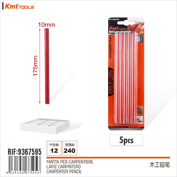 Lápis de Carpintero 5pcs