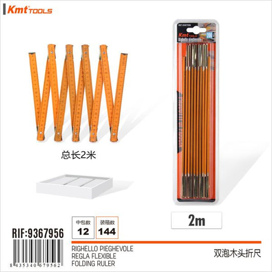 Regua De Madeira Dobravel 2m