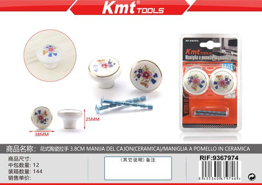 Puxador De Gaveta Ceramica 3.8cm