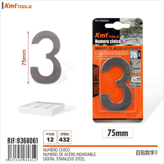 Numero de Aço Inoxidável 3