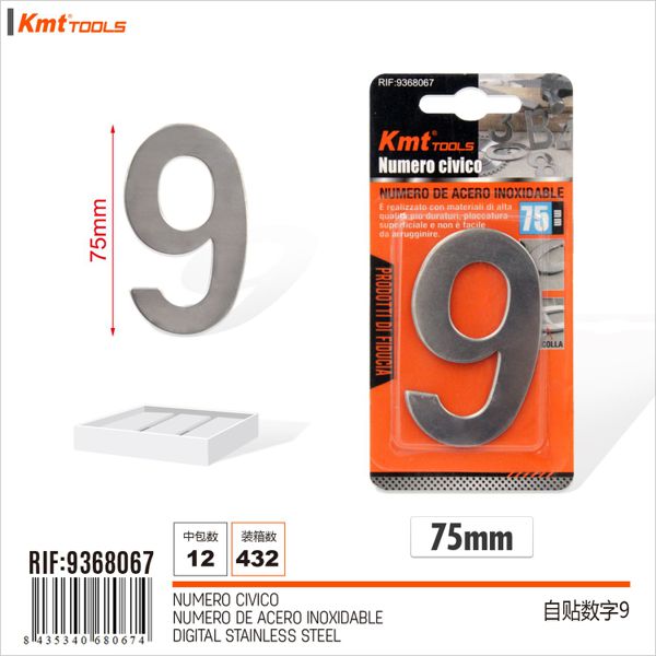 Numero de Aço Inoxidável 9