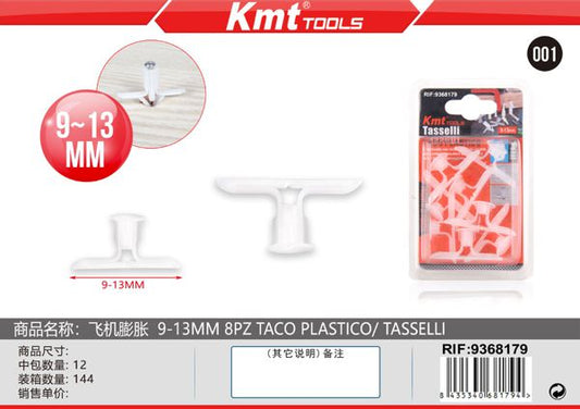 Bucha Para Pladur 9-13mm 8pcs