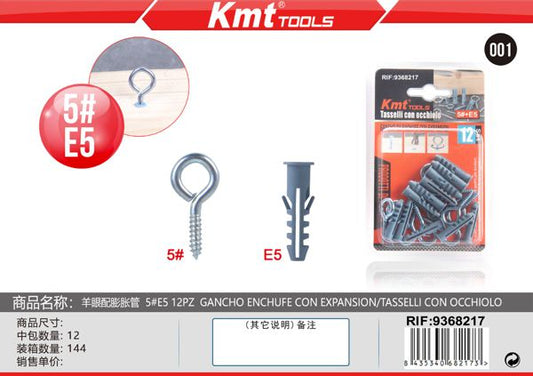 Gancho Fechado c/Bucha 5#E5 12pcs