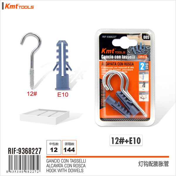 Gancho Aberto C/Bucha e10 2pcs