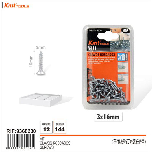 Parafusos 3*16mm 65pcs