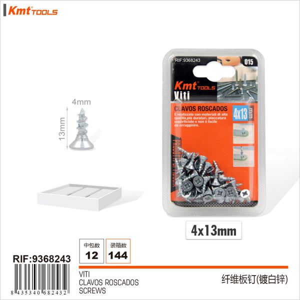 Parafusos 4*12mm 45pcs