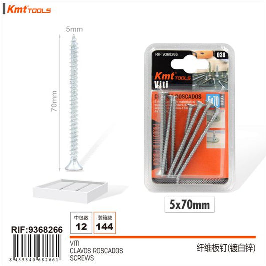 Parafuso 5*70mm 8pcs