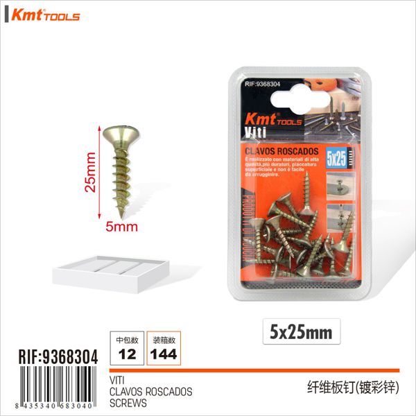 Parafuso 5*25mm 18pcs