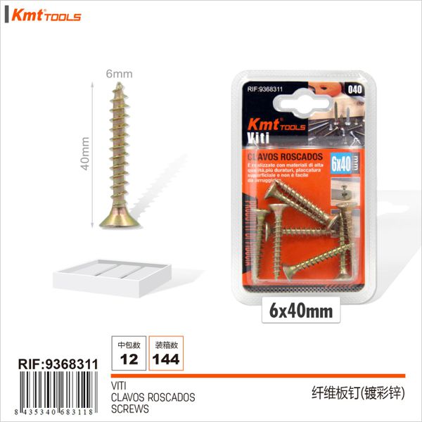 Parafuso 6*40mm 8pcs