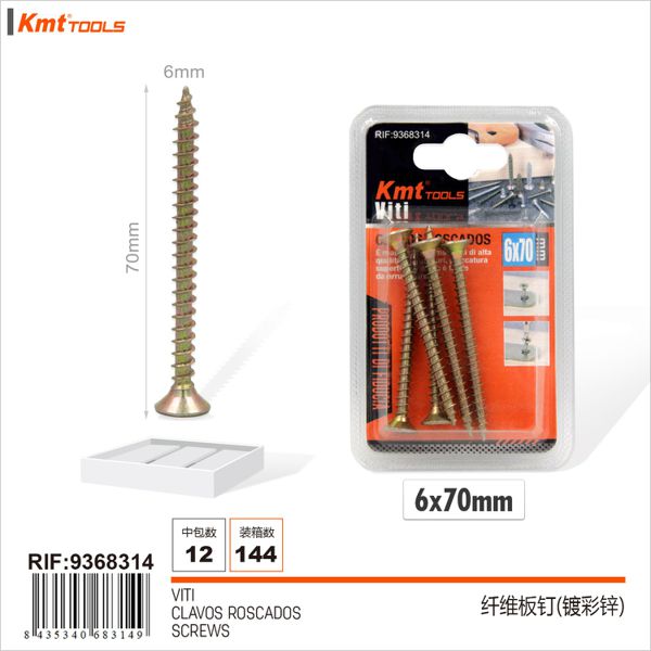 Parafuso 6*70mm 5pcs