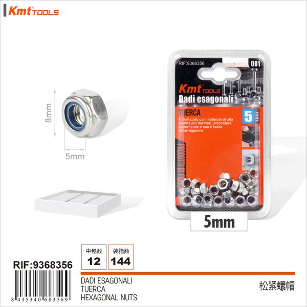 Porca De Parafuso 5mm 36pcs