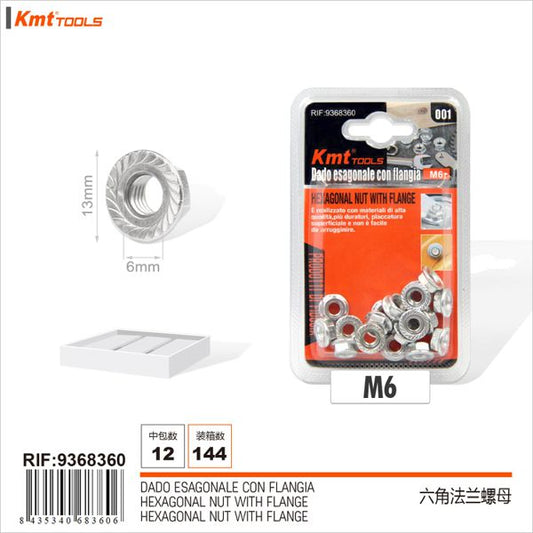 Porca De Sextava M6 18pcs