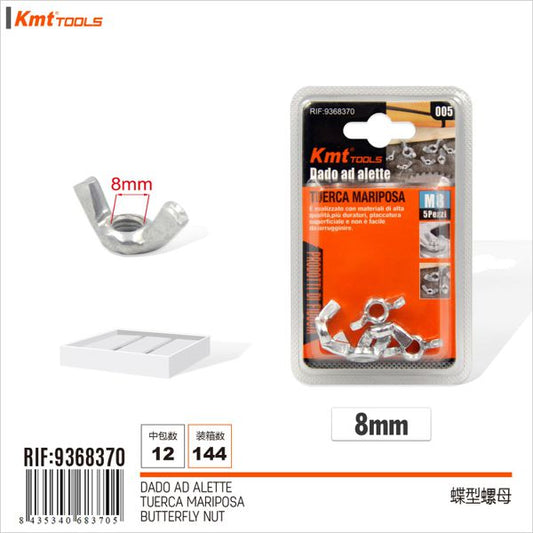 Porca Tipo Borboleta M8 5pcs