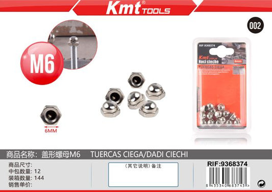 Porca Fechado m6 15pcs