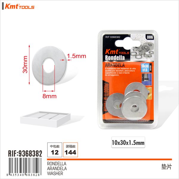 Anilha 10*30*1.5mm  55g