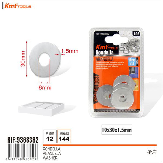 Anilha 10*30*1.5mm  55g