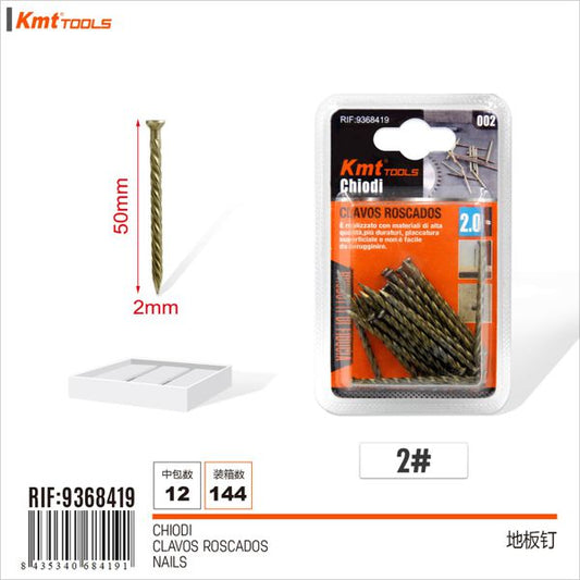 Pregos Roscados 2.0# 50mm