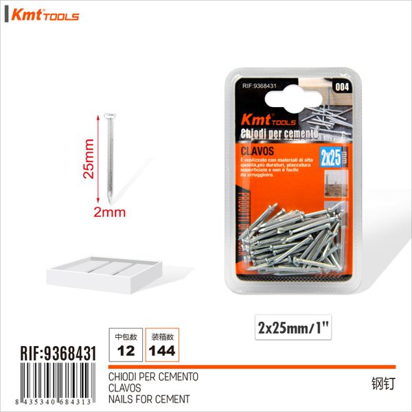 Pregos 2.0*25mm 70PCS