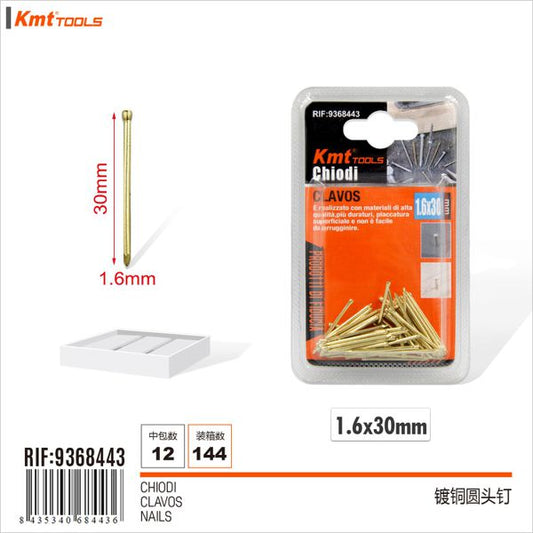 Prego 1.6*30mm 100pcs